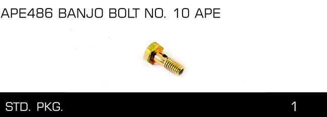 APE486 BANJO BOLT NO. 1 0 APE APE486 BANJO BOLT NO. 1 0 APE